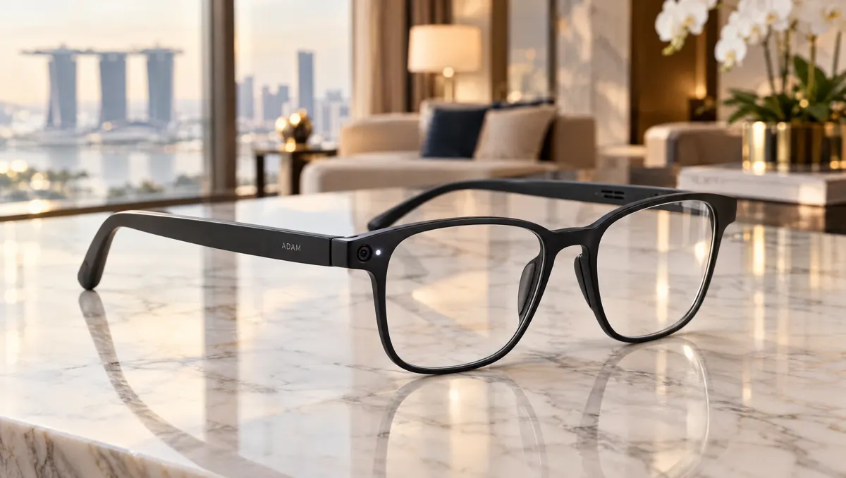 Adam Glasses, an Optimus Lunar product still on a light background.